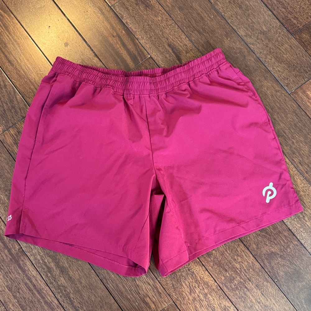 Peloton bright maroon men’s Athletic Shorts